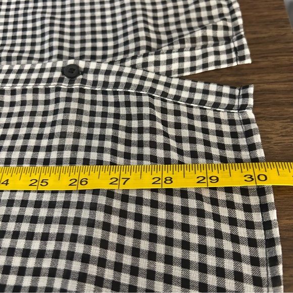Torrid Black and White Checkered Button-Up Shirt 3X - Picture 8 of 9